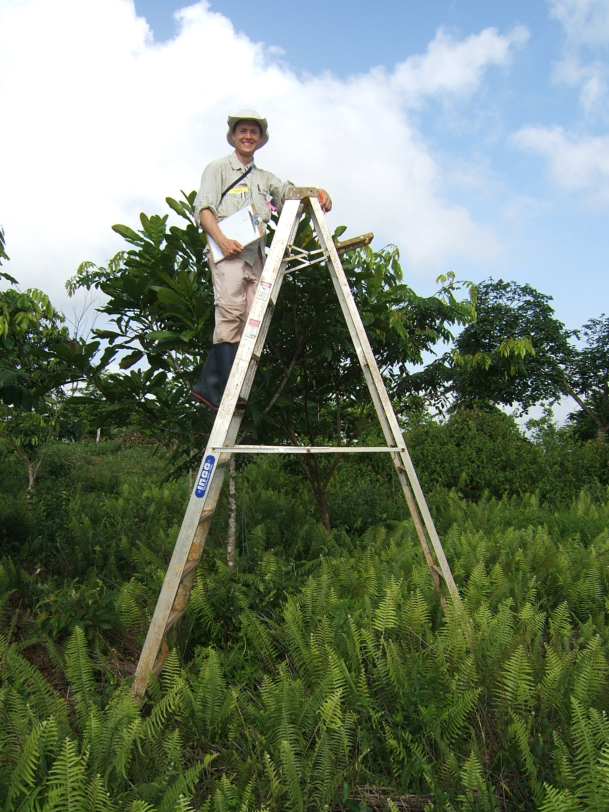 Former graduate student Steve Roels in Panama